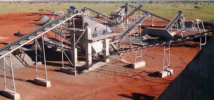sand crushing
